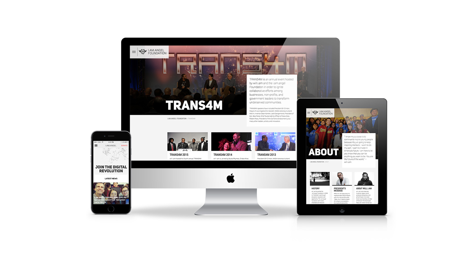 Will.I.Am website mockup
