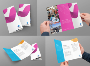 LA Mayor's Fund branding mockup print design brochure