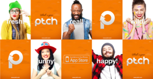 PTCH mobile app app store promotion mockup
