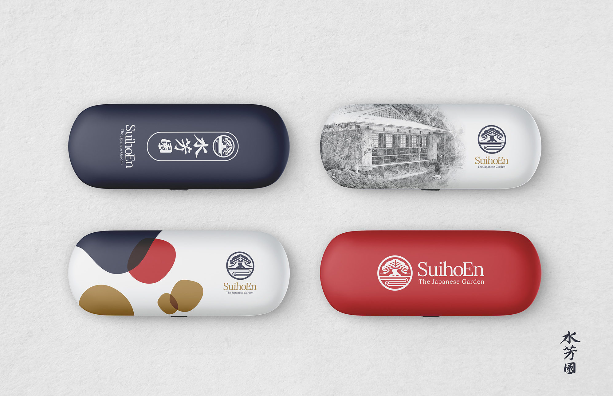 los angeles japanese garden glasses case design