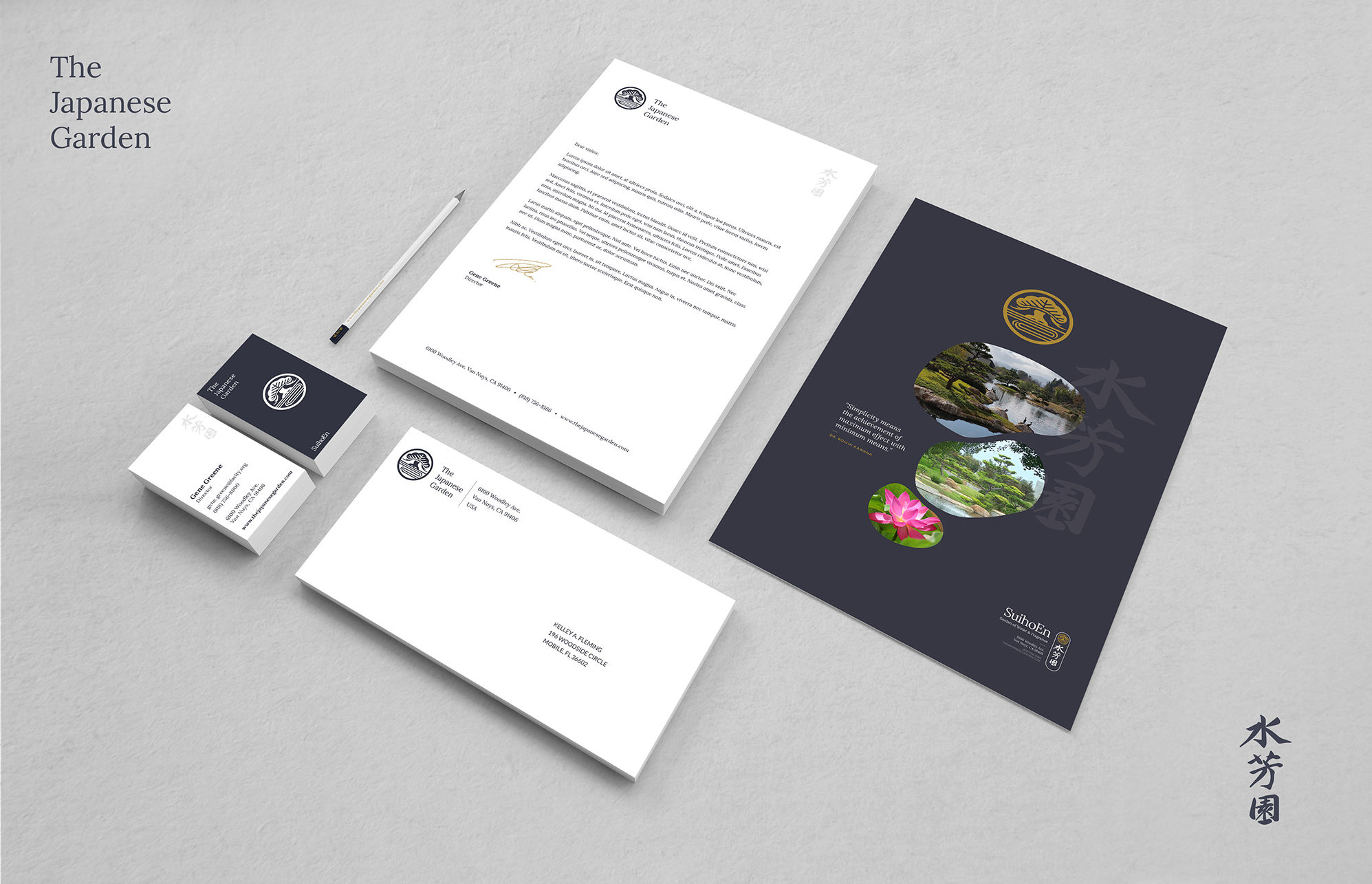 los angeles japanese garden print design