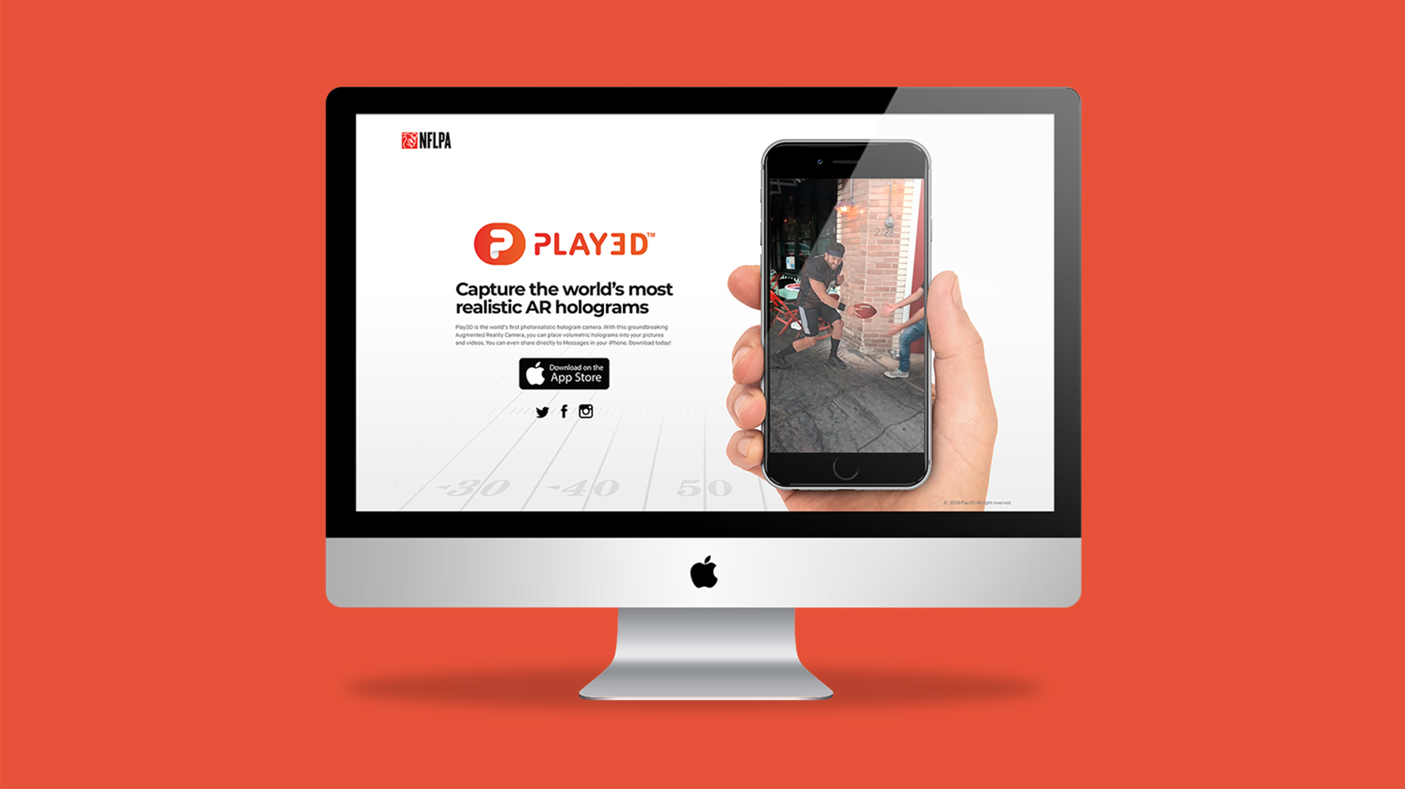 Play 3D website mockup