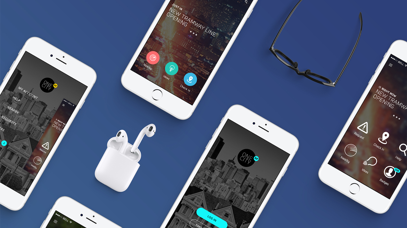 Salesforce One City mobile app mockup