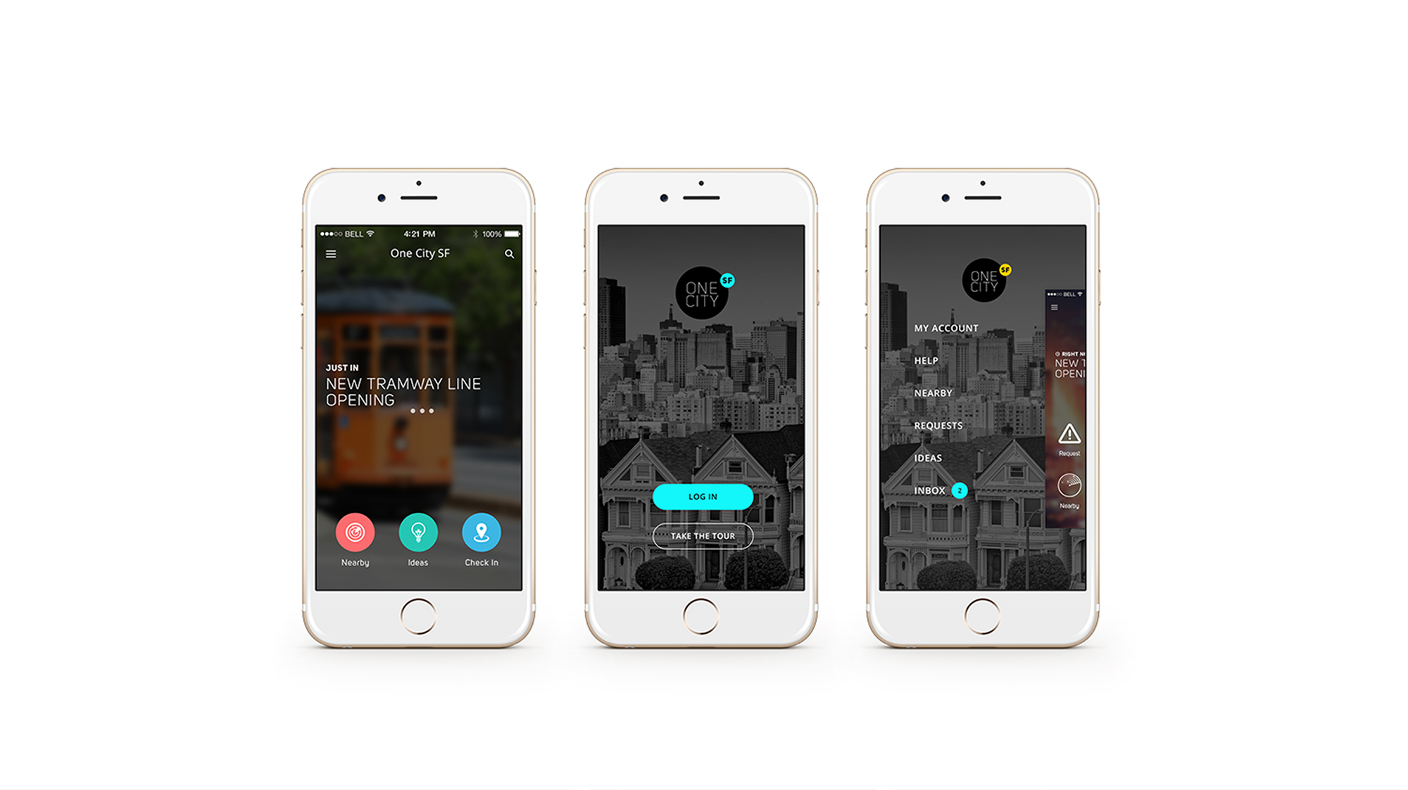 Salesforce One City mobile app mockup